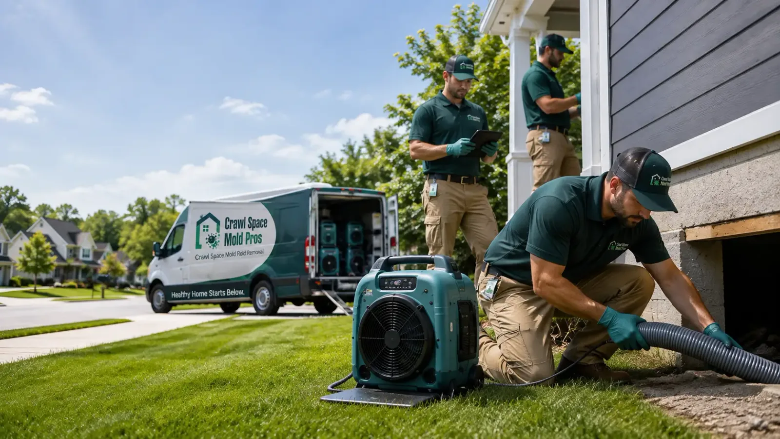 Crawl Space Mold Removal in Broadbent, OR